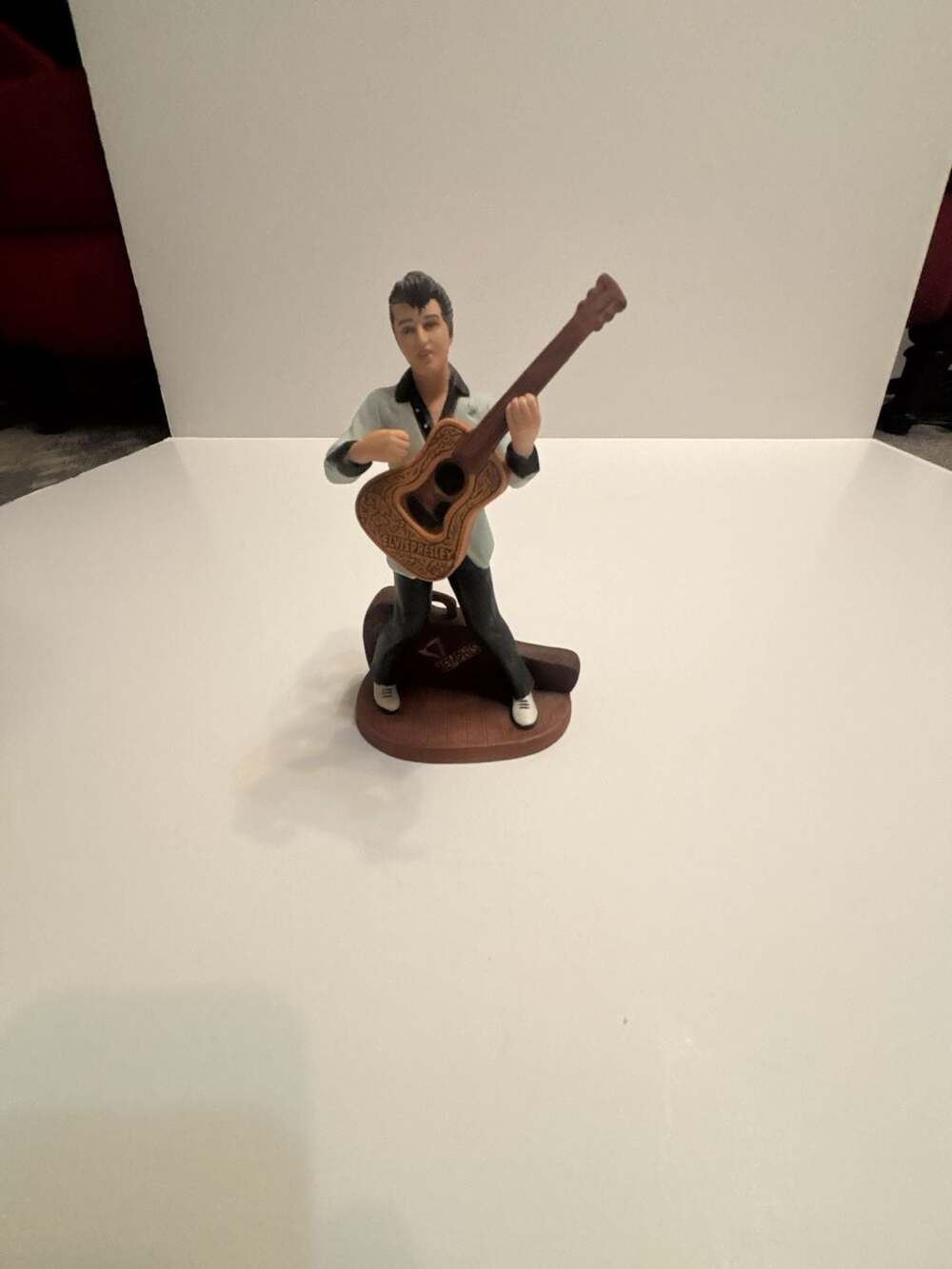 Vintage 1987 Avon Elvis Presley Porcelain Figurine with Guitar